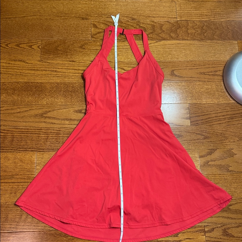 HALARA size Small Red Backless Twisted Active Dress - Picture 5 of 12